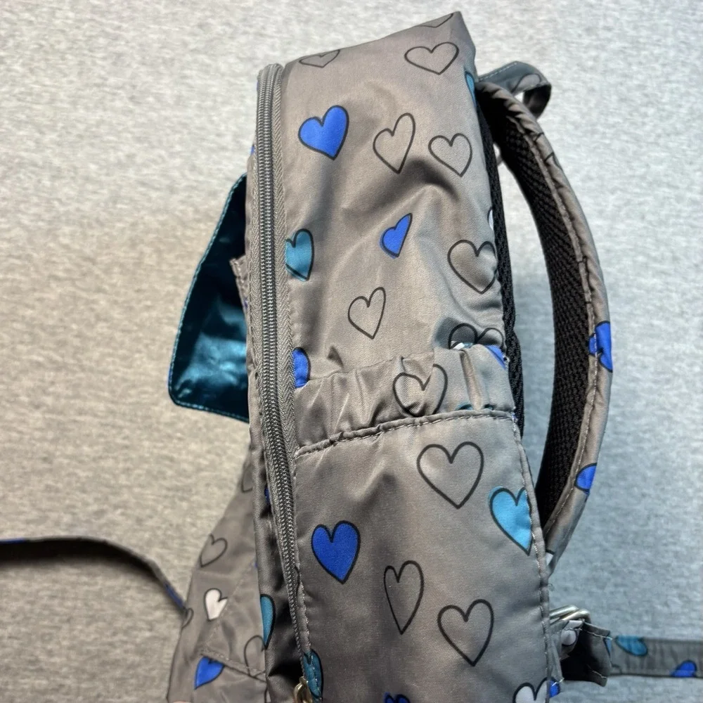 JuJuBe MiniBe Rad Hearts Mini Backpack Diaper Bag School Gray JJB Ju Ju Be